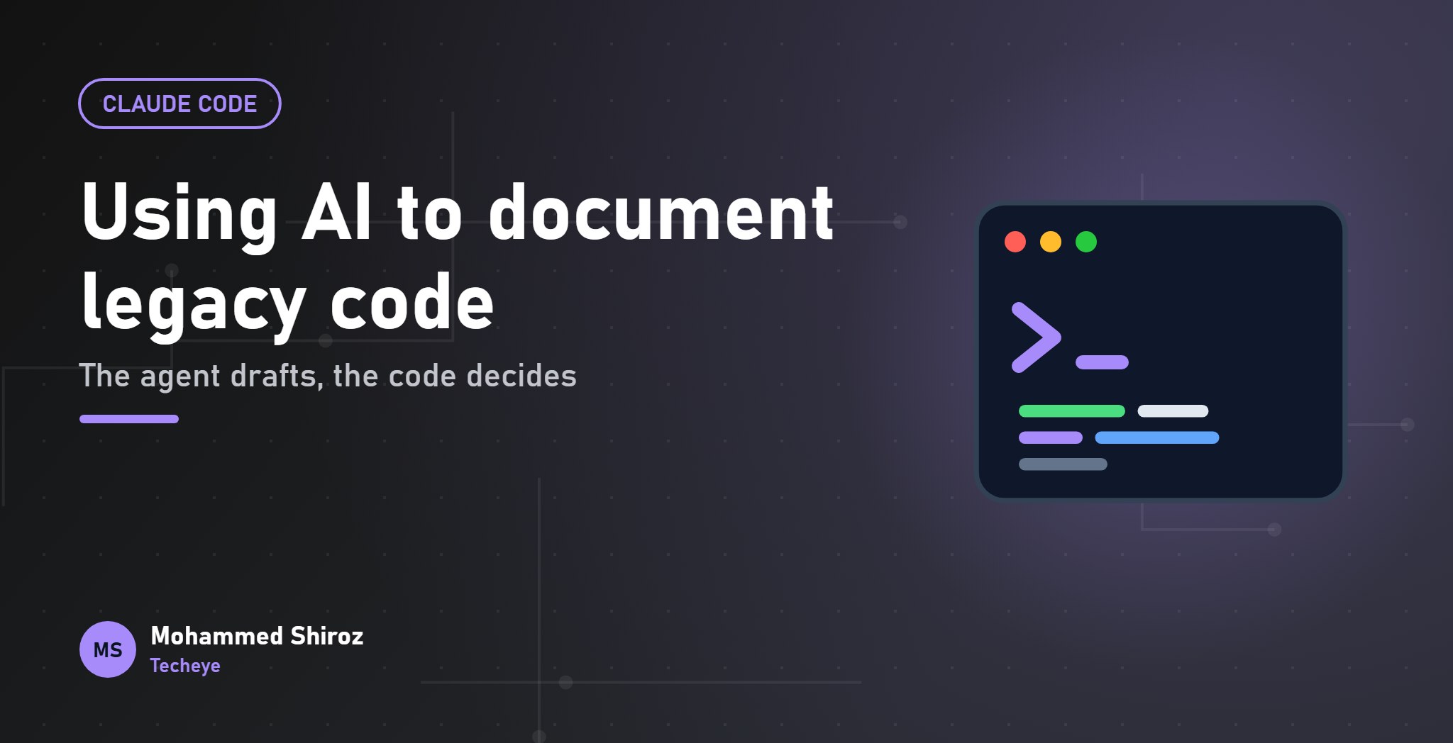 How I Use AI to Document Legacy Code (Without Trusting It Blindly)