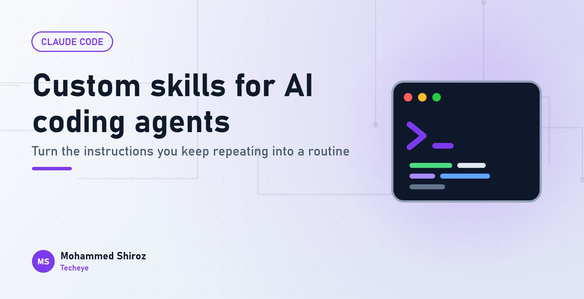 Custom Skills for AI Coding Agents: Turning Repeat Work Into a Routine